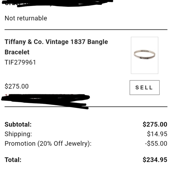 EUC Tiffany & Co. Silver Bangle Bracelet - Picture 4 of 8